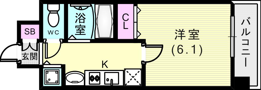 9階の間取り図