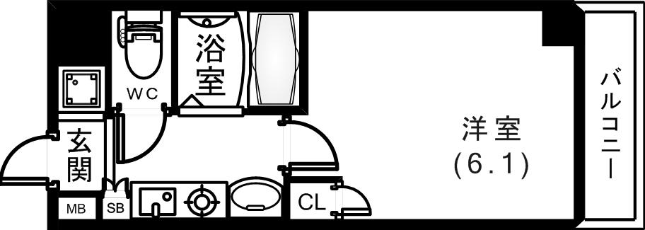 4階の間取り図