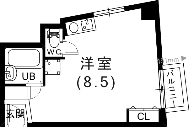 3階の間取り図