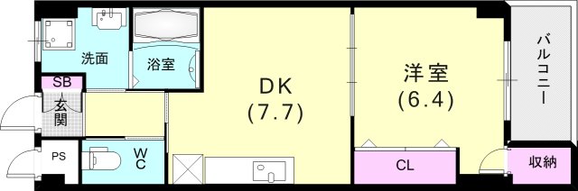 2階の間取り図