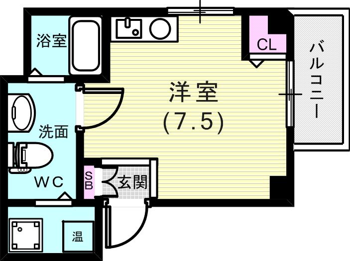 シンプルな間取り