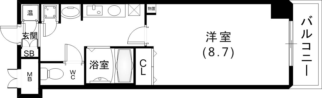 シンプルな間取り
