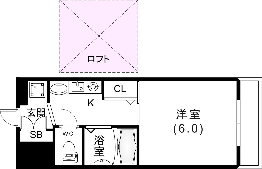 6階の間取り図