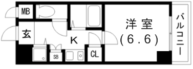 4階の間取り図