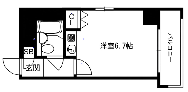 4階の間取り図