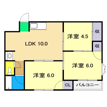 反転タイプ別室の写真です。現況を優先します。