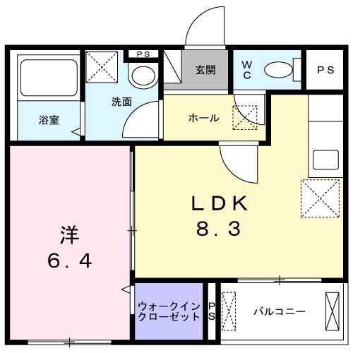 2階の間取り図