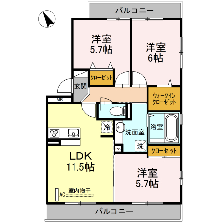 3階の間取り図