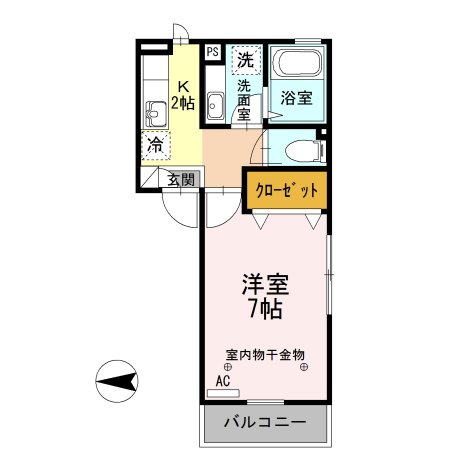 2階の間取り図