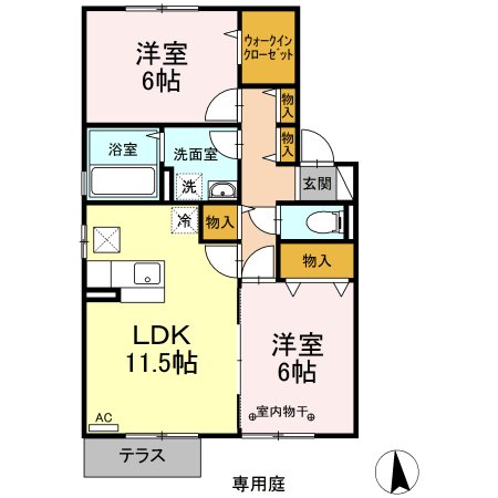 1階の間取り図