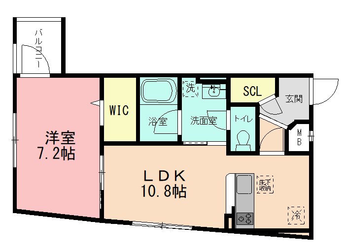 1階の間取り図