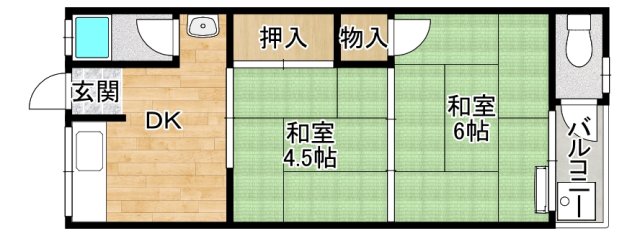 2階の間取り図