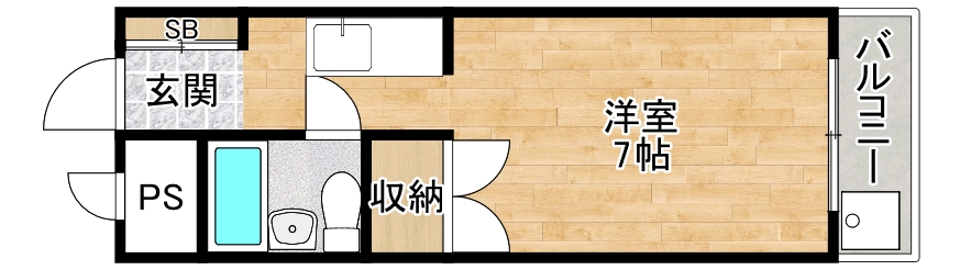 4階の間取り図