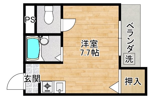 4階の間取り図