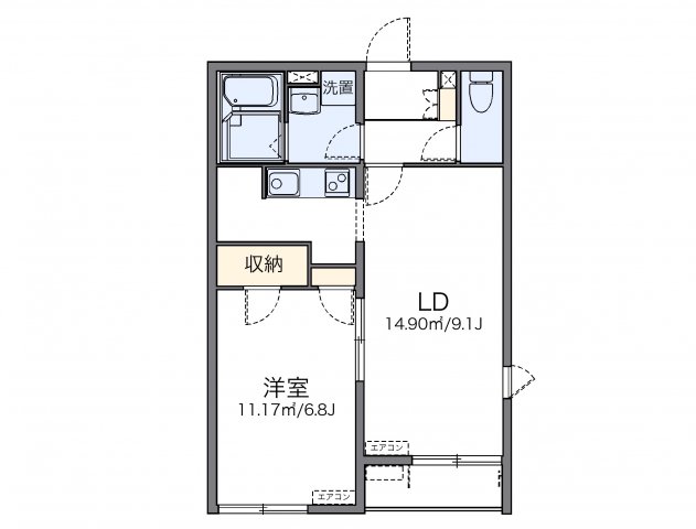 代表的な間取のため実際の間取とは異なる場合があります