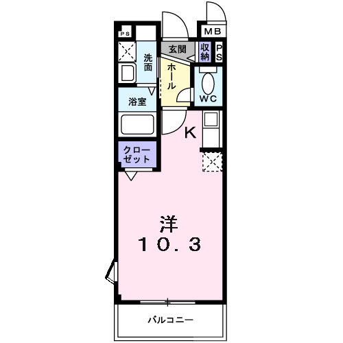 1階の間取り図