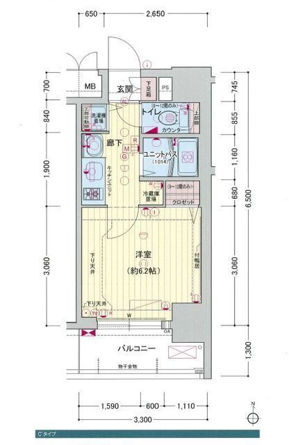 10階の間取り図