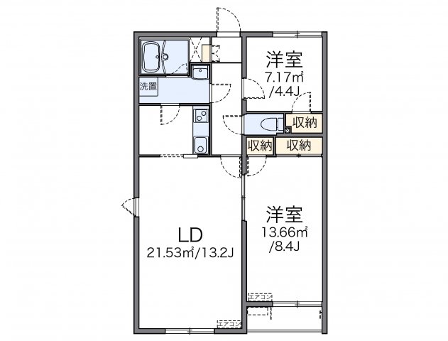 代表的な間取のため実際の間取とは異なる場合があります