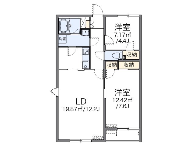 代表的な間取のため実際の間取とは異なる場合があります