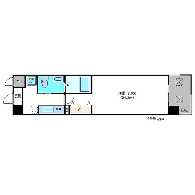 6階の間取り図