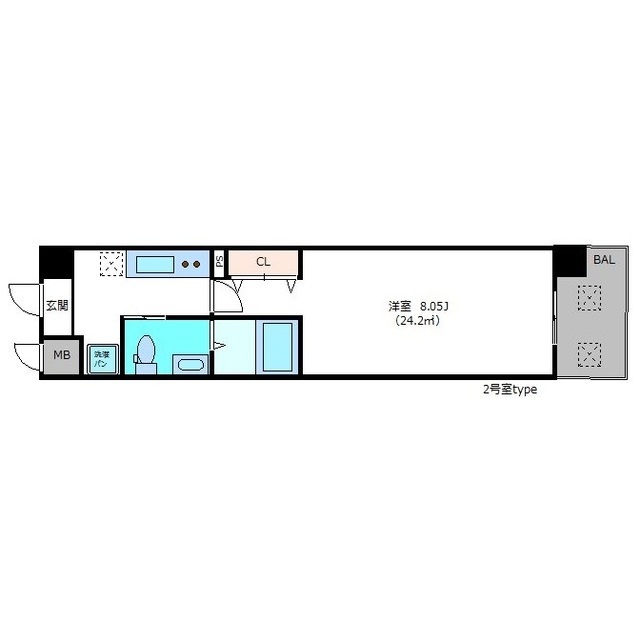 8階の間取り図