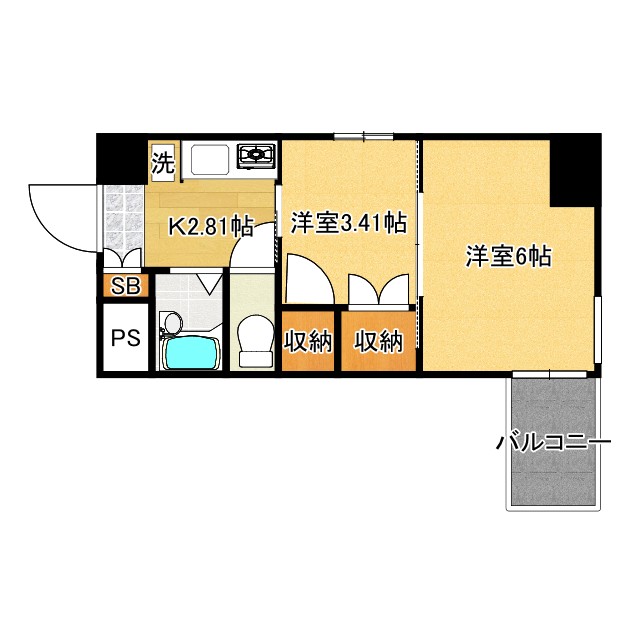 5階の間取り図