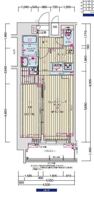 10階の間取り図