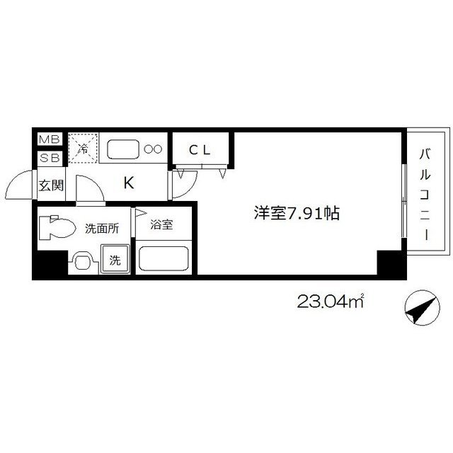 6階の間取り図