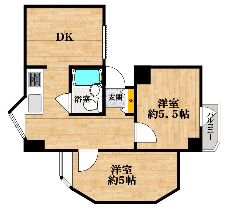 2階の間取り図