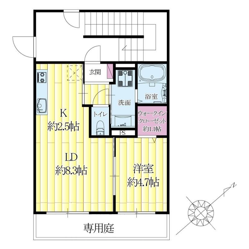 振分タイプの１ＬＤＫ