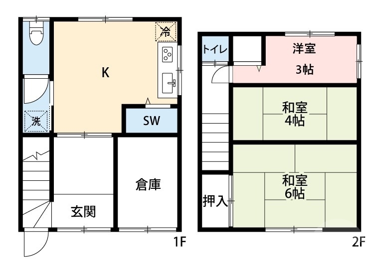 -階の間取り図