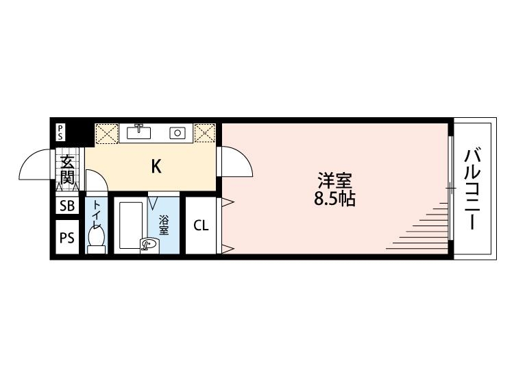 2階の間取り図