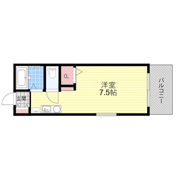 広めのワンルームです