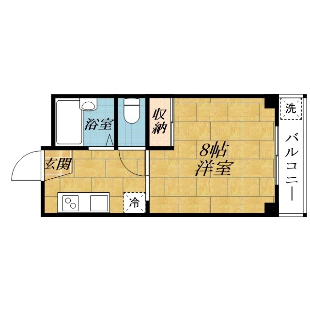 １Kのお部屋です