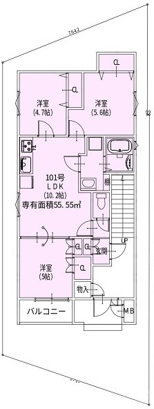 3LDKです
