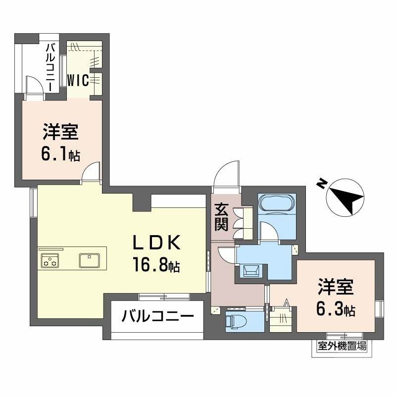 2階の間取り図