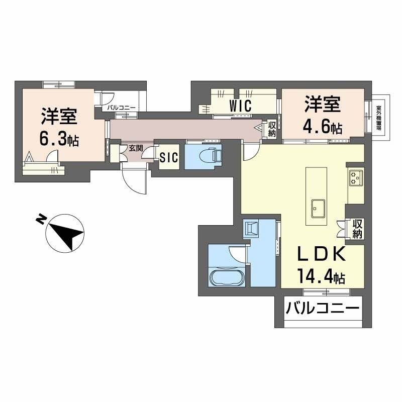 3階の間取り図