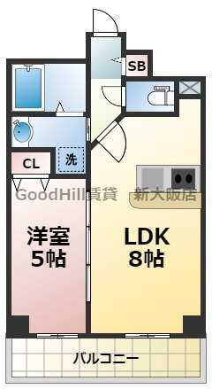 8階の間取り図