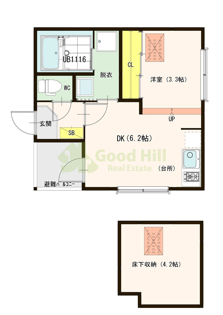 1階の間取り図