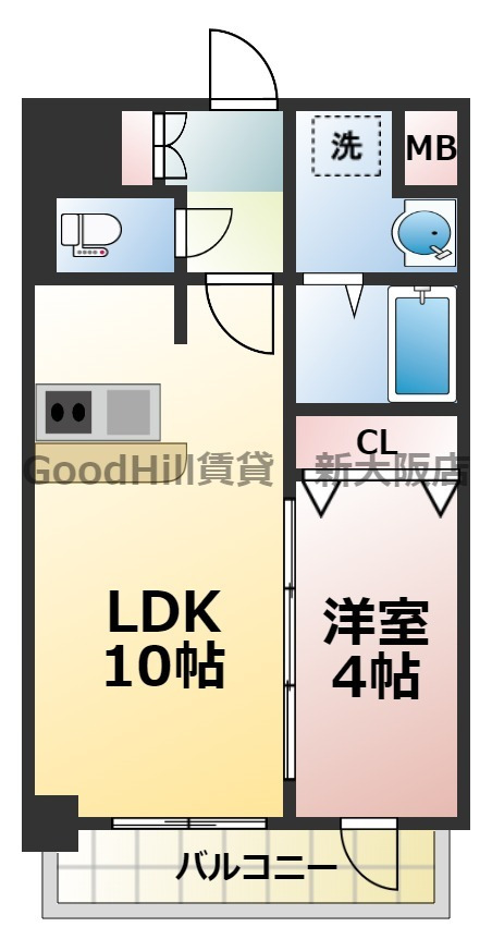 2階の間取り図
