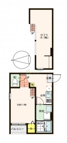 1階の間取り図