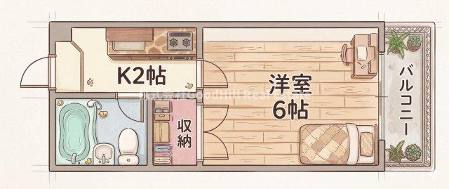 4階の間取り図
