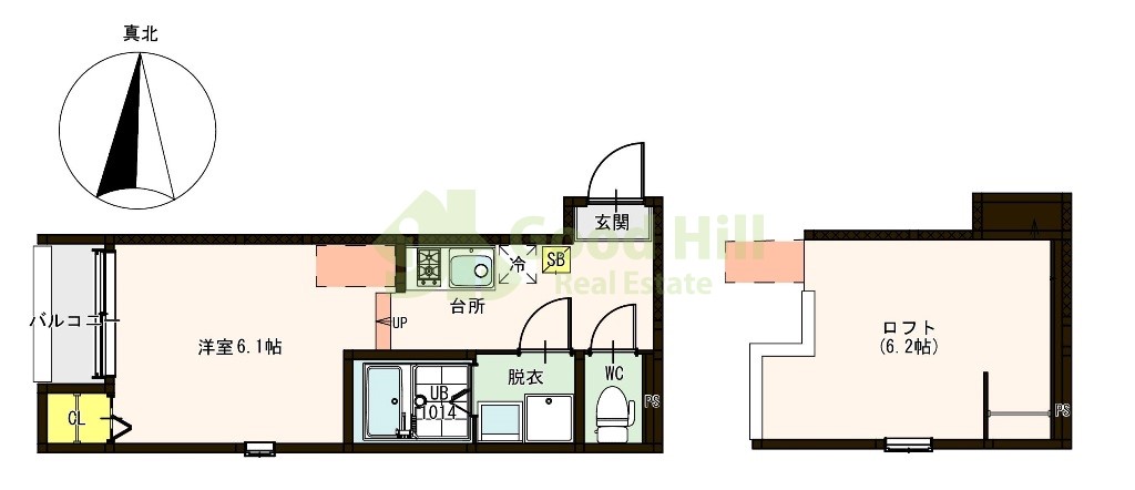 1階の間取り図