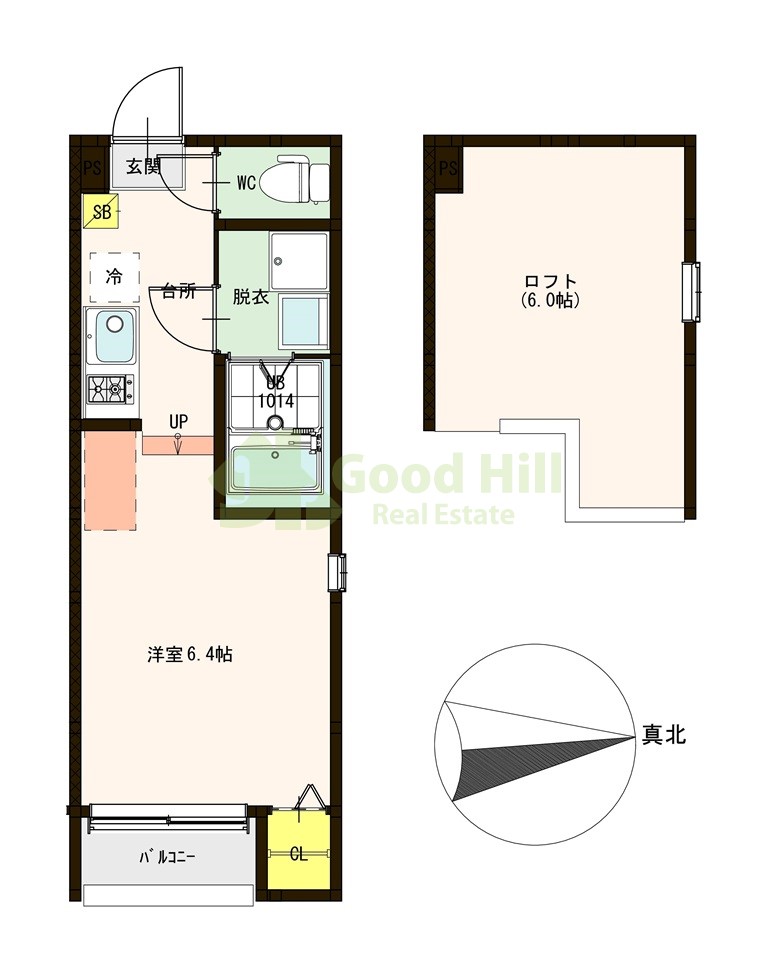 1階の間取り図