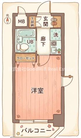 8階の間取り図