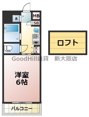 2階の間取り図