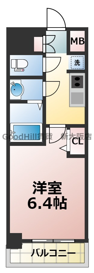 1階の間取り図
