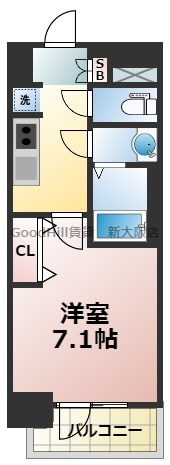 6階の間取り図