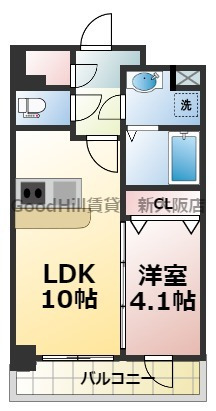 9階の間取り図