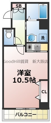 5階の間取り図
